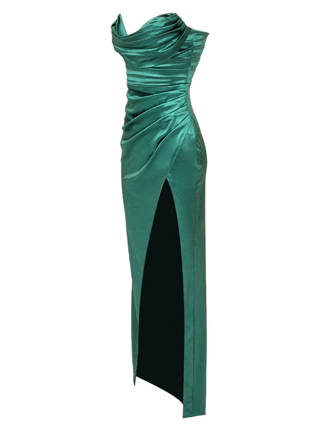 Elegant Green Tube Top Dress