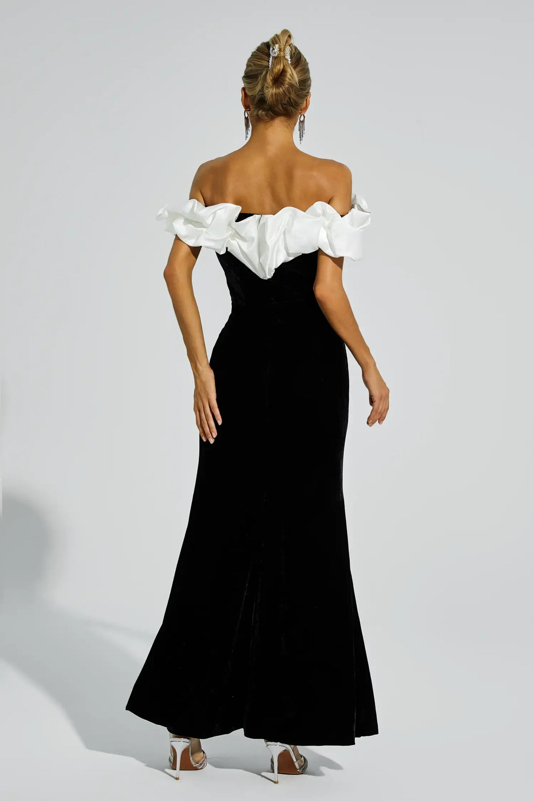 Croft Black One Shoulder Mermaid Maxi Dress