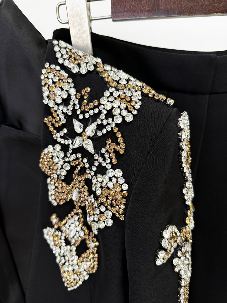 Temperament Diamond Beaded Suit Two-piece Suit