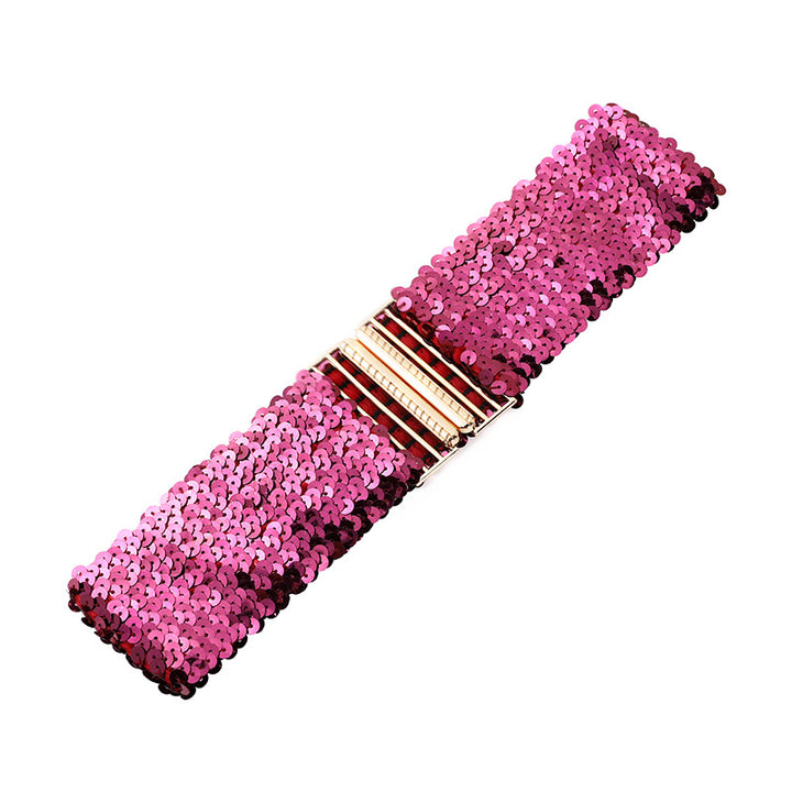 Sequined Elastic Belt