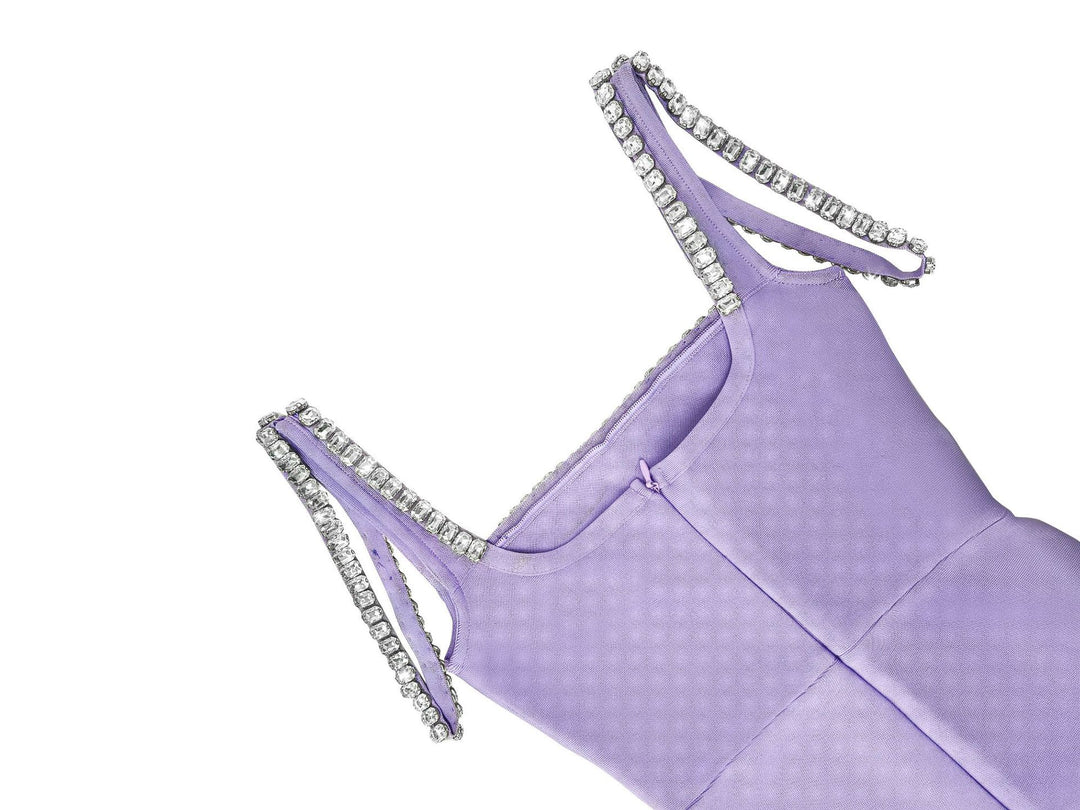 Rhinestone Purple Jumpsuit