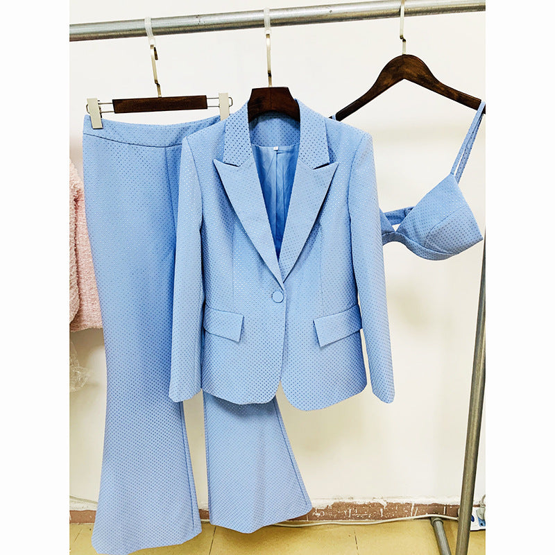 Elegant Hot Diamond Suit Three-piece Suit