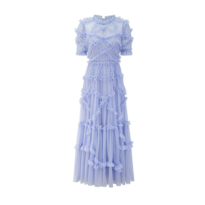 Aimee Sweet Fungus Lace Mesh French Dress