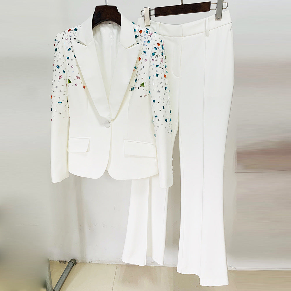 Fashion Beaded Suit Two-piece Suit