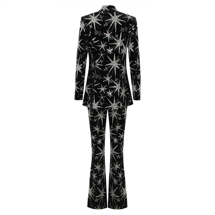 Temperament Bead Suit Two-piece Suit