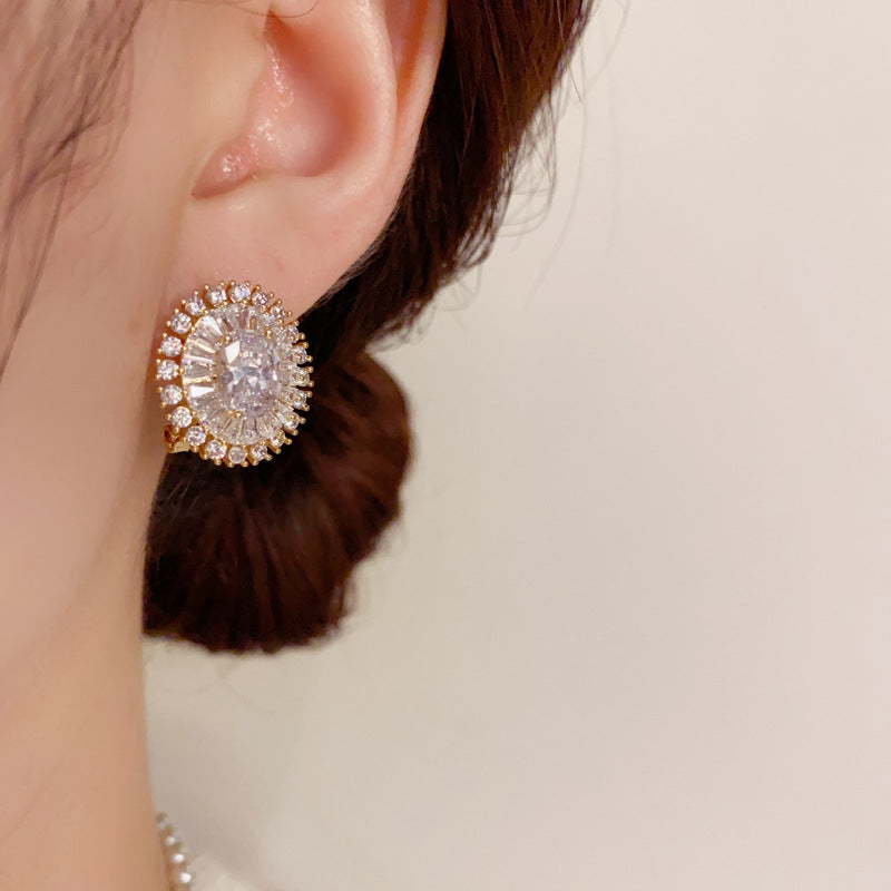 Sunflower Diamond Earrings