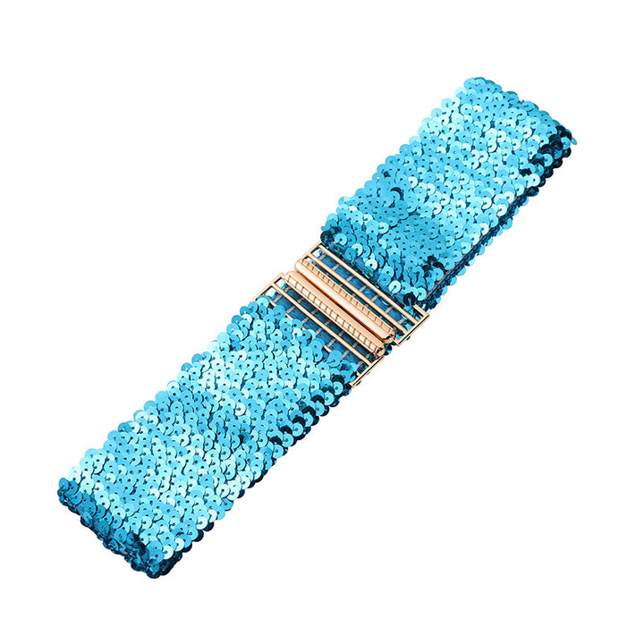 Sequined Elastic Belt