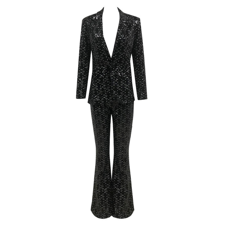 Temperament Sequined Suit Two-piece Set