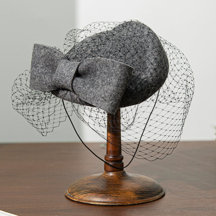 Bow Mesh Top Hat