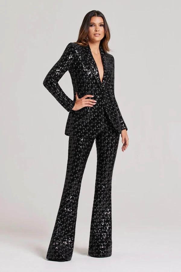 Temperament Sequined Suit Two-piece Set