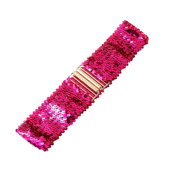 Sequined Elastic Belt