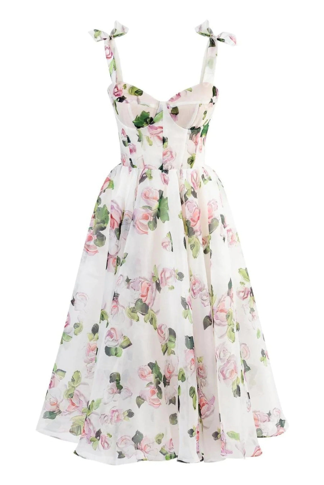 Summer Floral MIidi Printed Dress