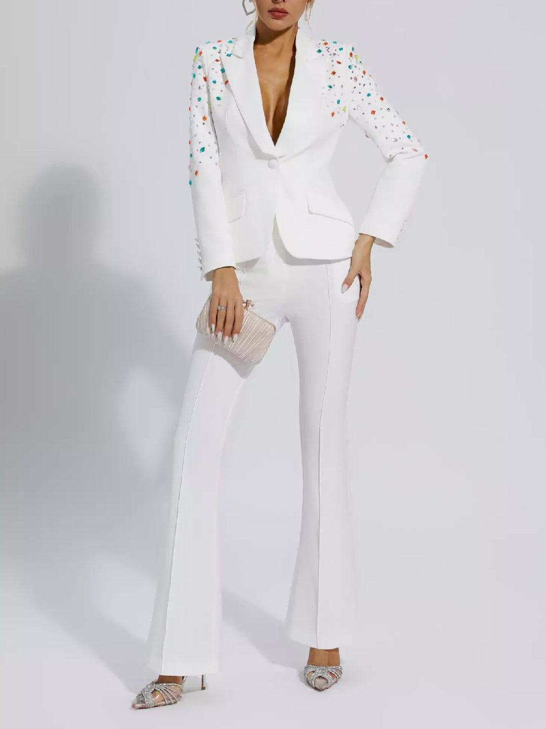 Fashion Beaded Suit Two-piece Suit