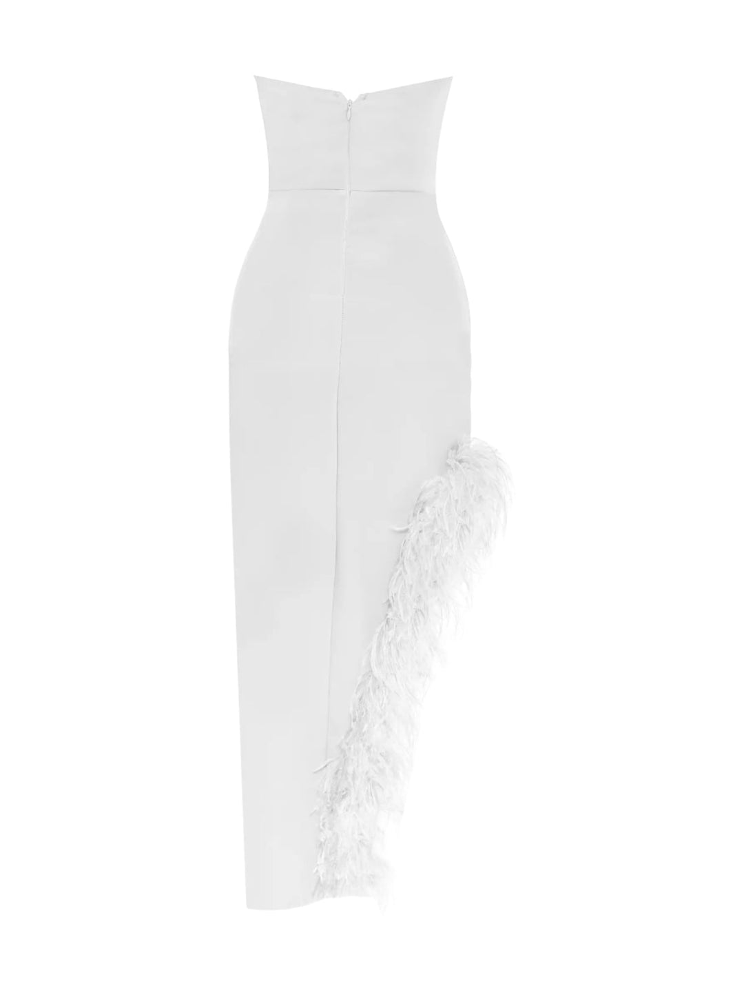 Temperament Feather Midi Dress