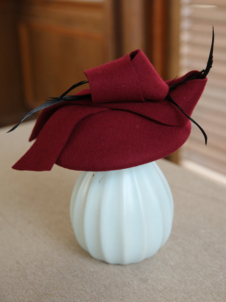 Retro Bow Top Hat