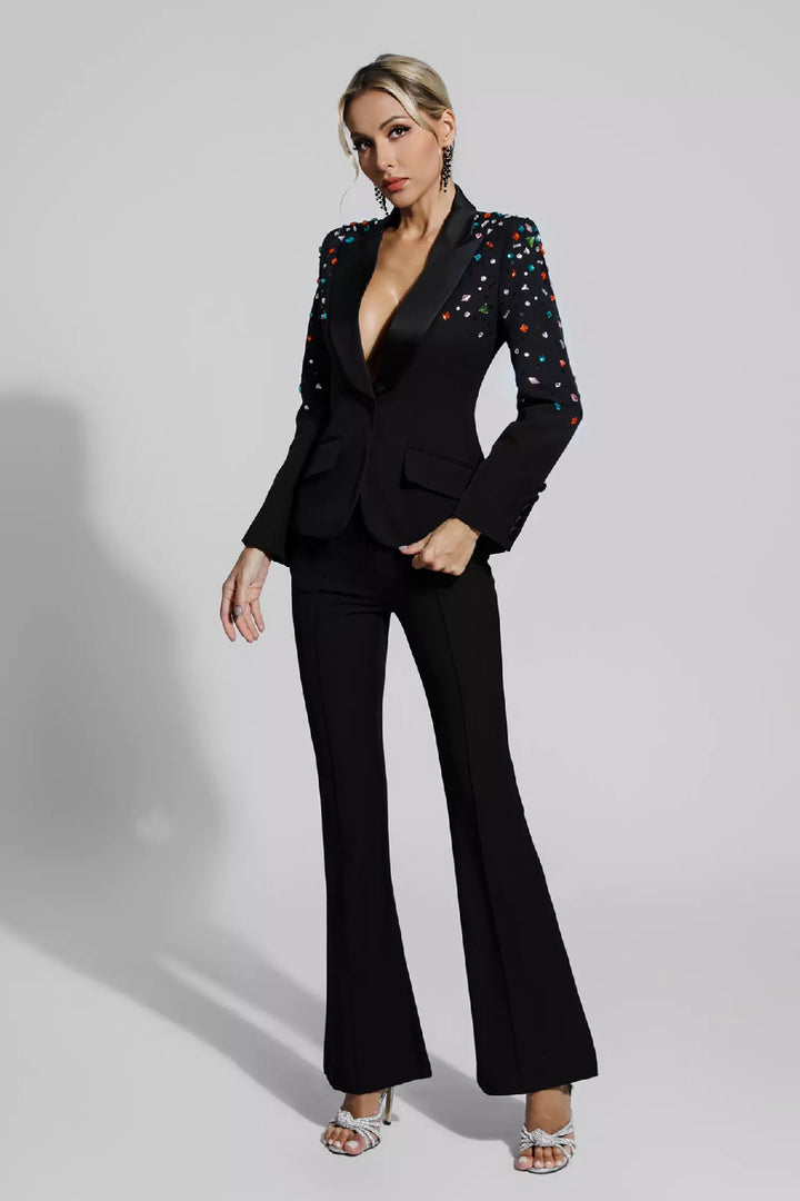 Fashion Beaded Suit Two-piece Suit