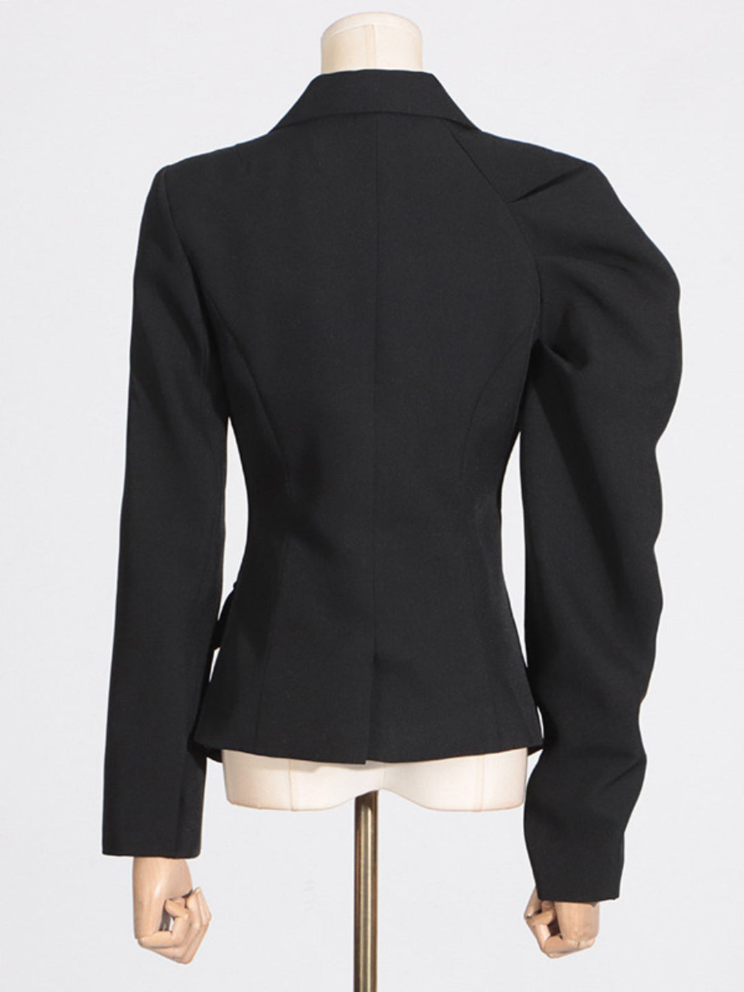 V-neck Pleated Blazer