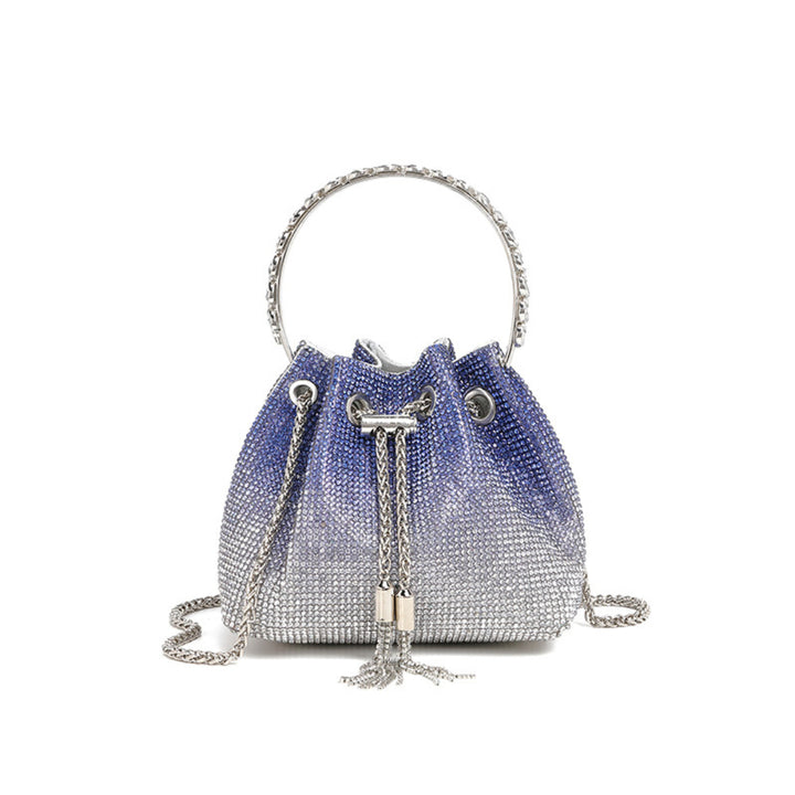 Crystal Embellished Bucket Bag