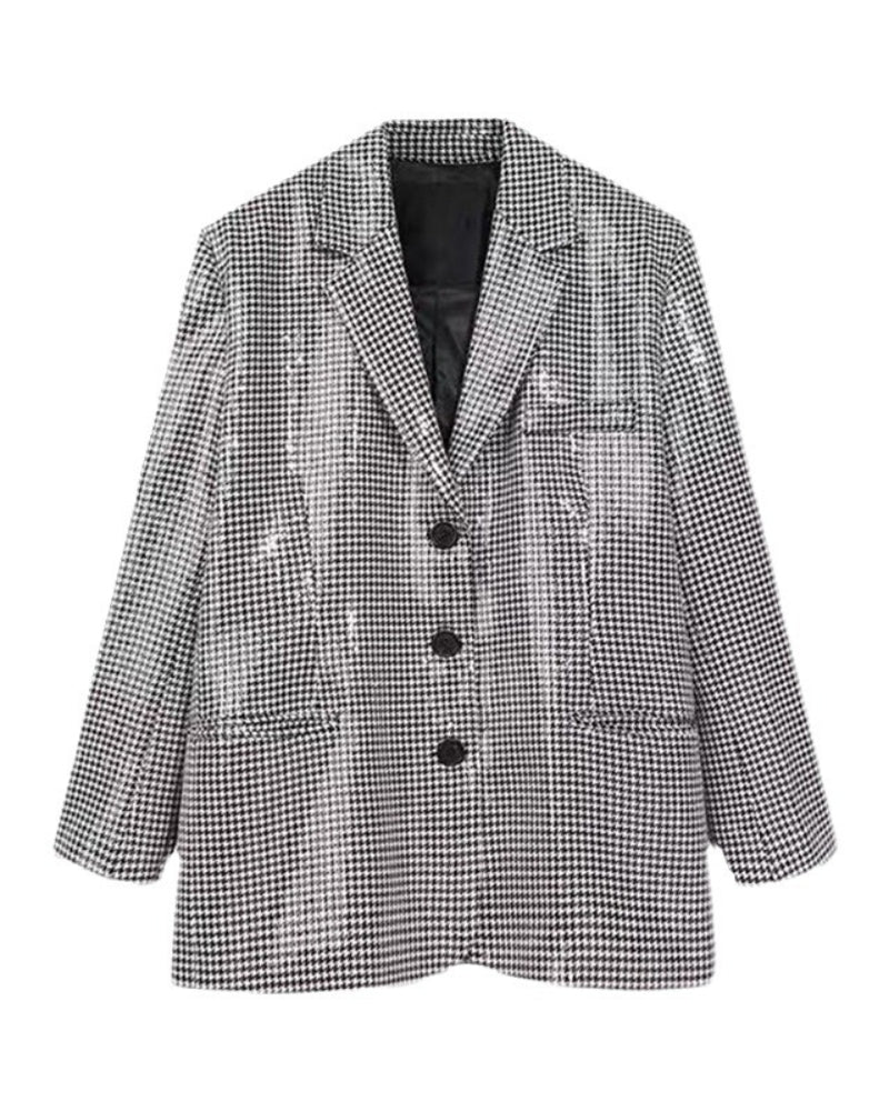 Silver Sequined Blazer