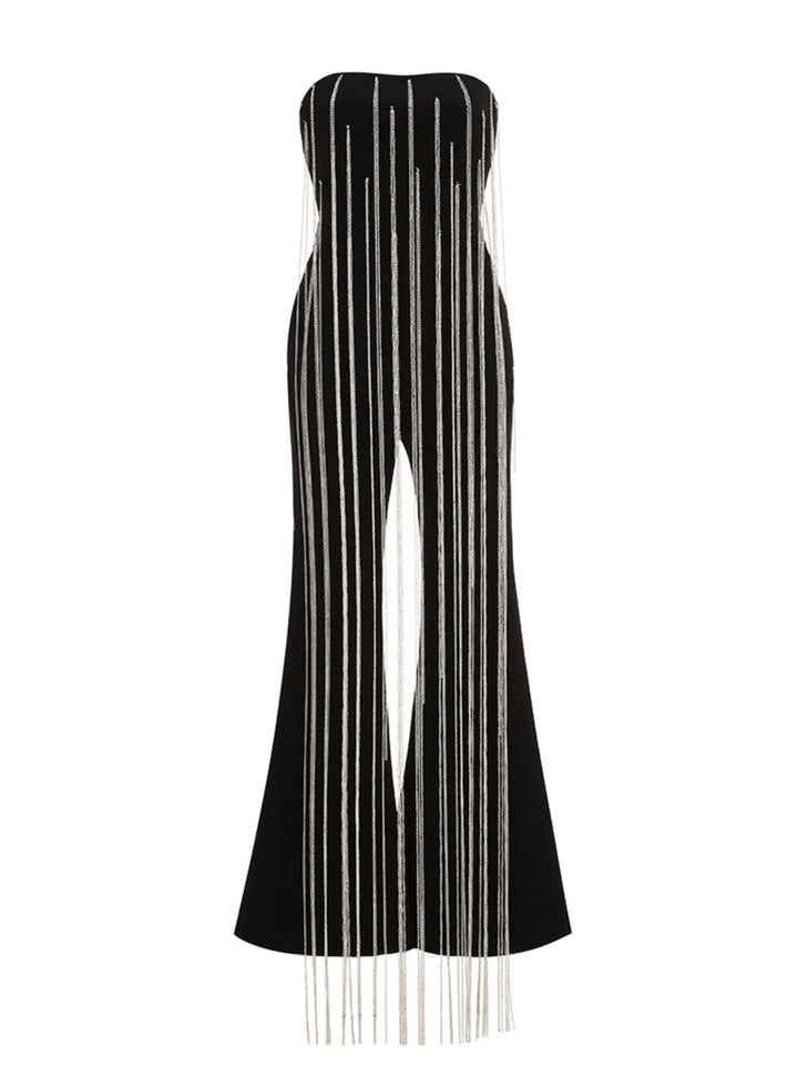 Elegant Chain Fringed Jumpsuit