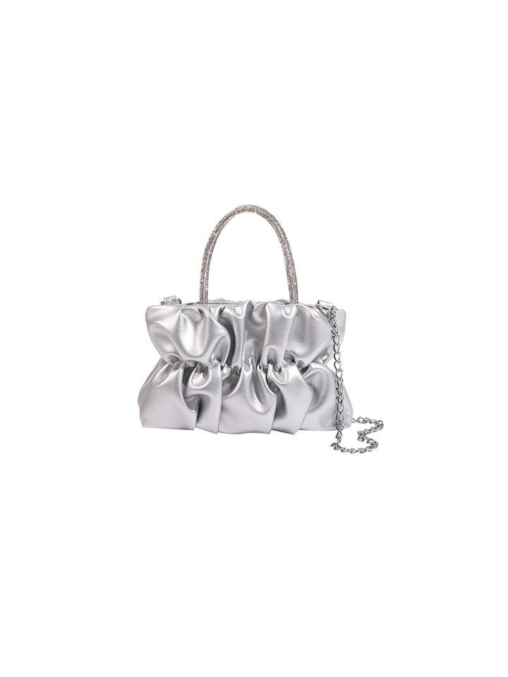 Diamond Pleated Chain Bag