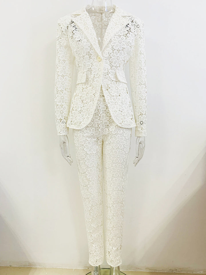 Lace Suit Two-piece Set